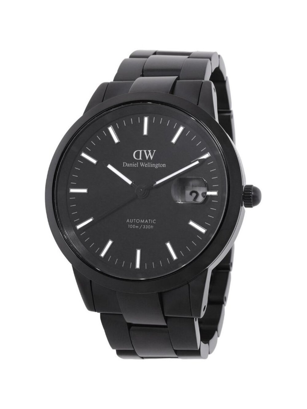 NWT Daniel Wellington Iconic Link Automatic Black Dial Watch